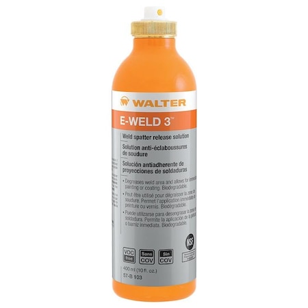 Walter Surface Technologies Af Refillable Bottle, E-Weld 3 Welding Anti-Spatter 57B103